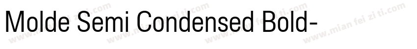 Molde Semi Condensed Bold字体转换